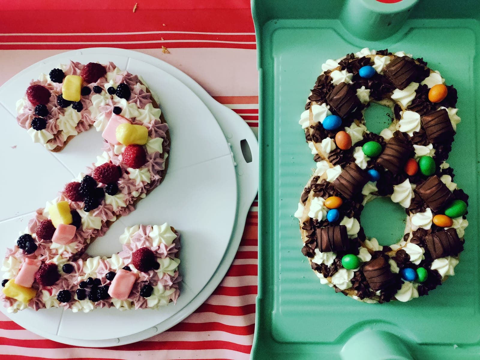 Number cakes d'anniversaire