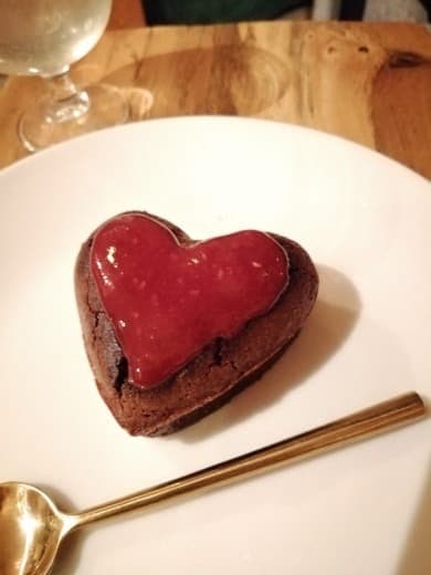 Gâteau cœur au chocolat